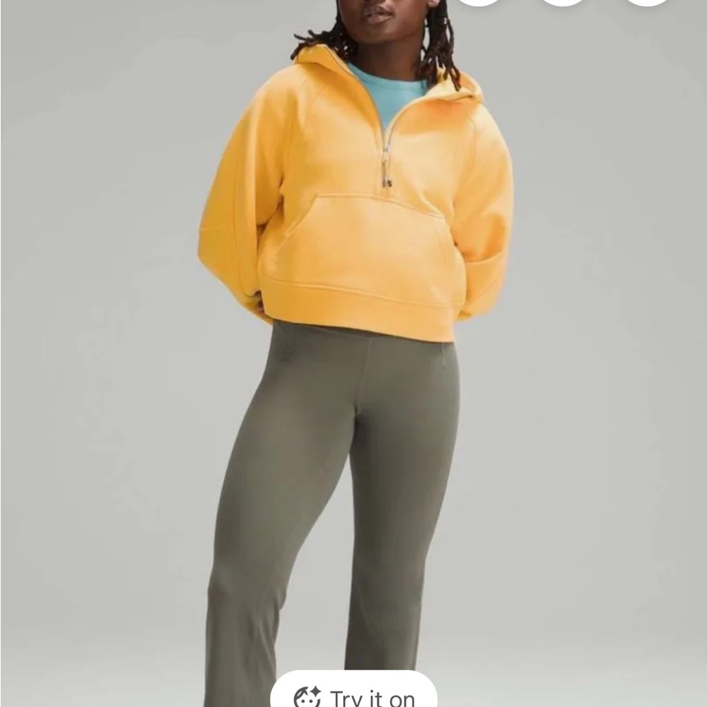Lululemon Athletica Mango dream Cropped scuba hoodie Size M/L